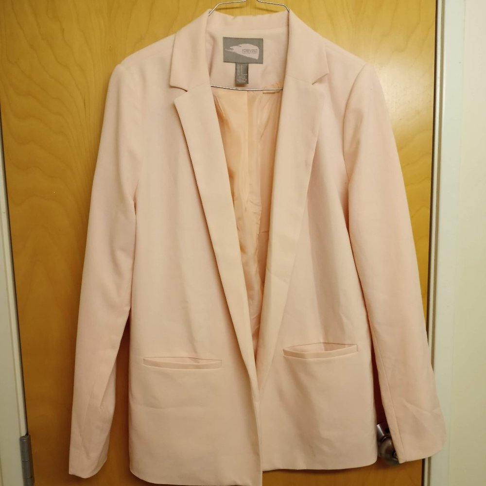 Blush Pink Forever 21 Blazer